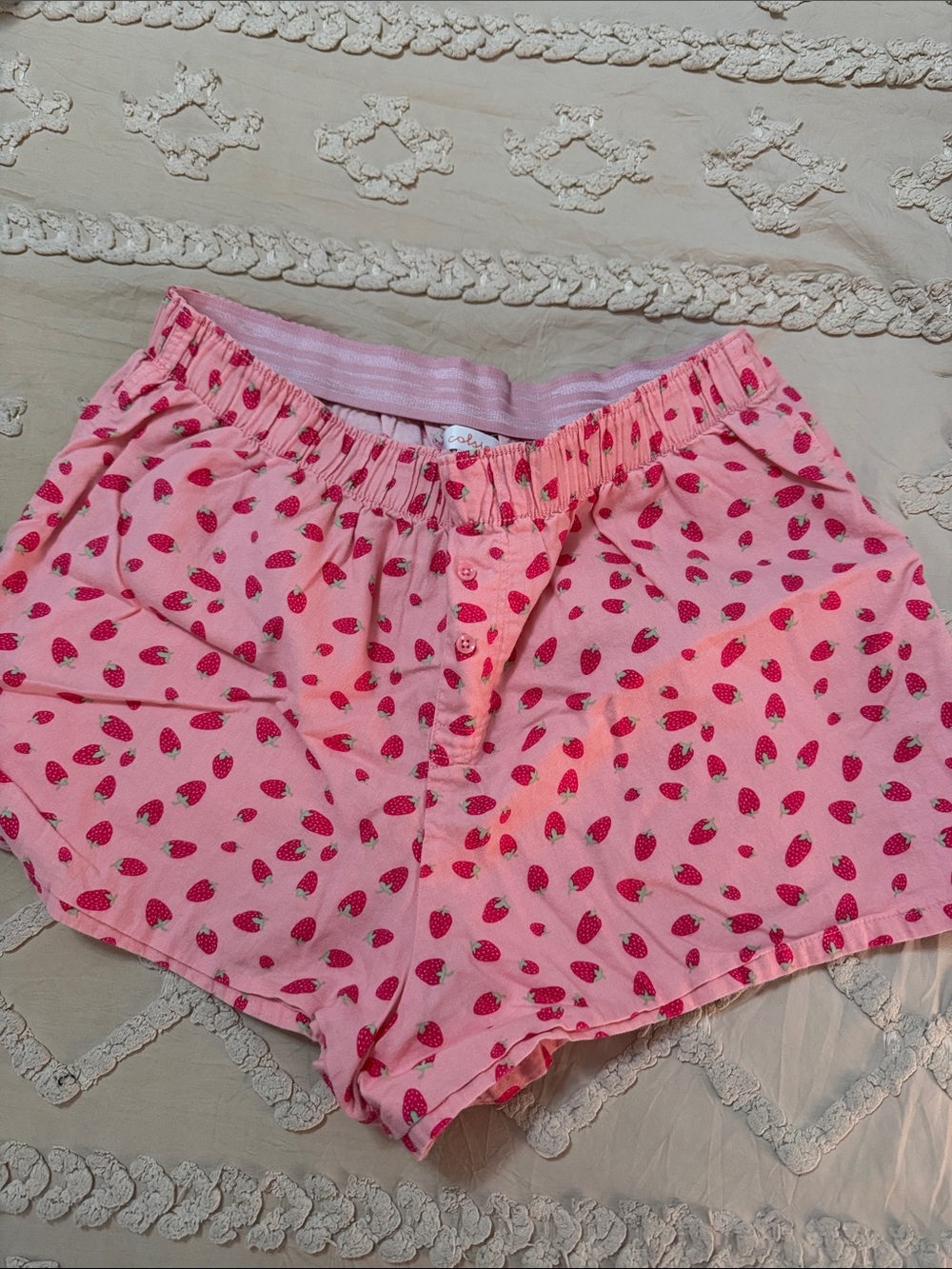 strawberry boxer pjs